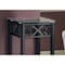 Monarch Specialties Accent Table - Black Metal With Tempered Glass I 3078 - alternate 6
